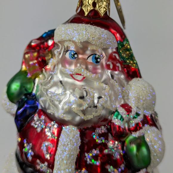 Christopher Radko Glass Christmas Ornament Handcrafted Chub A Dub Santa 1010226 - Picture 5 of 11